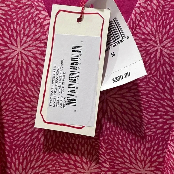 Banjanan Orion Maxi Dress Petal Power Fuchsia Floral Cotton Voile Bohemi… - Picture 14 of 16